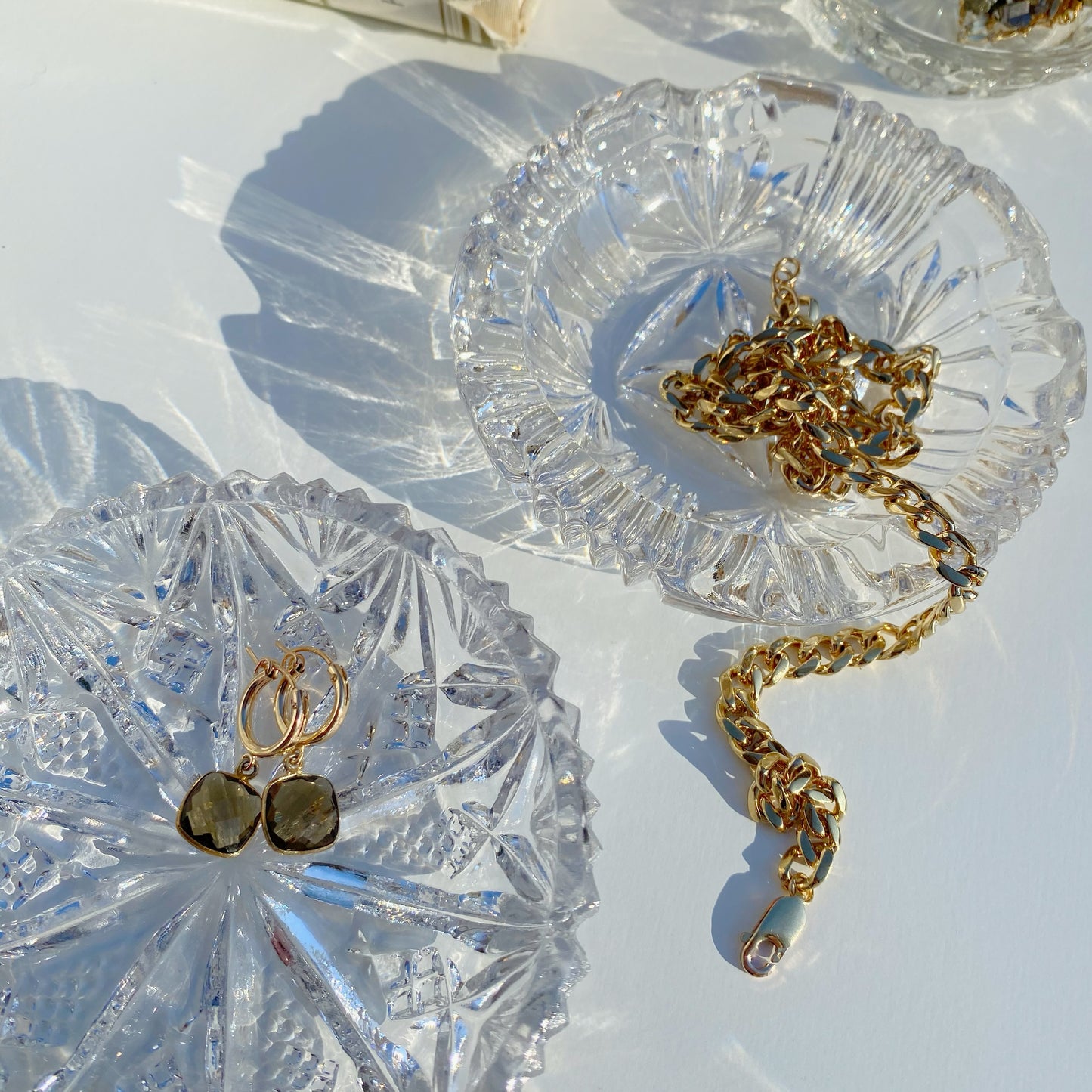 Vintage Glass Jewelry Bowl