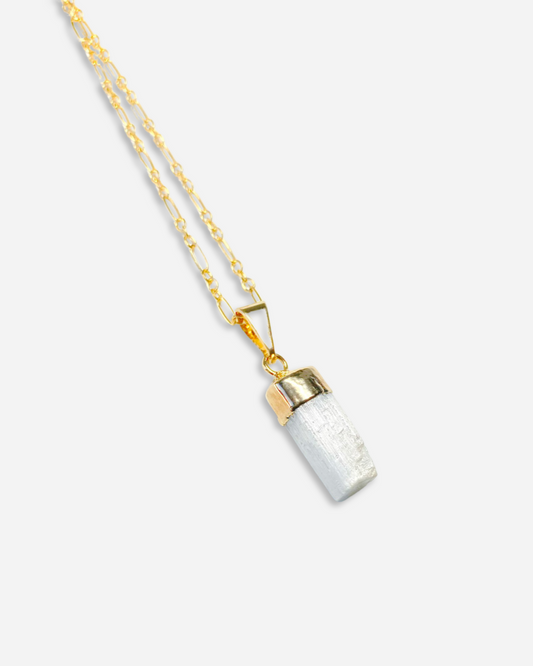 White Selenite Necklace