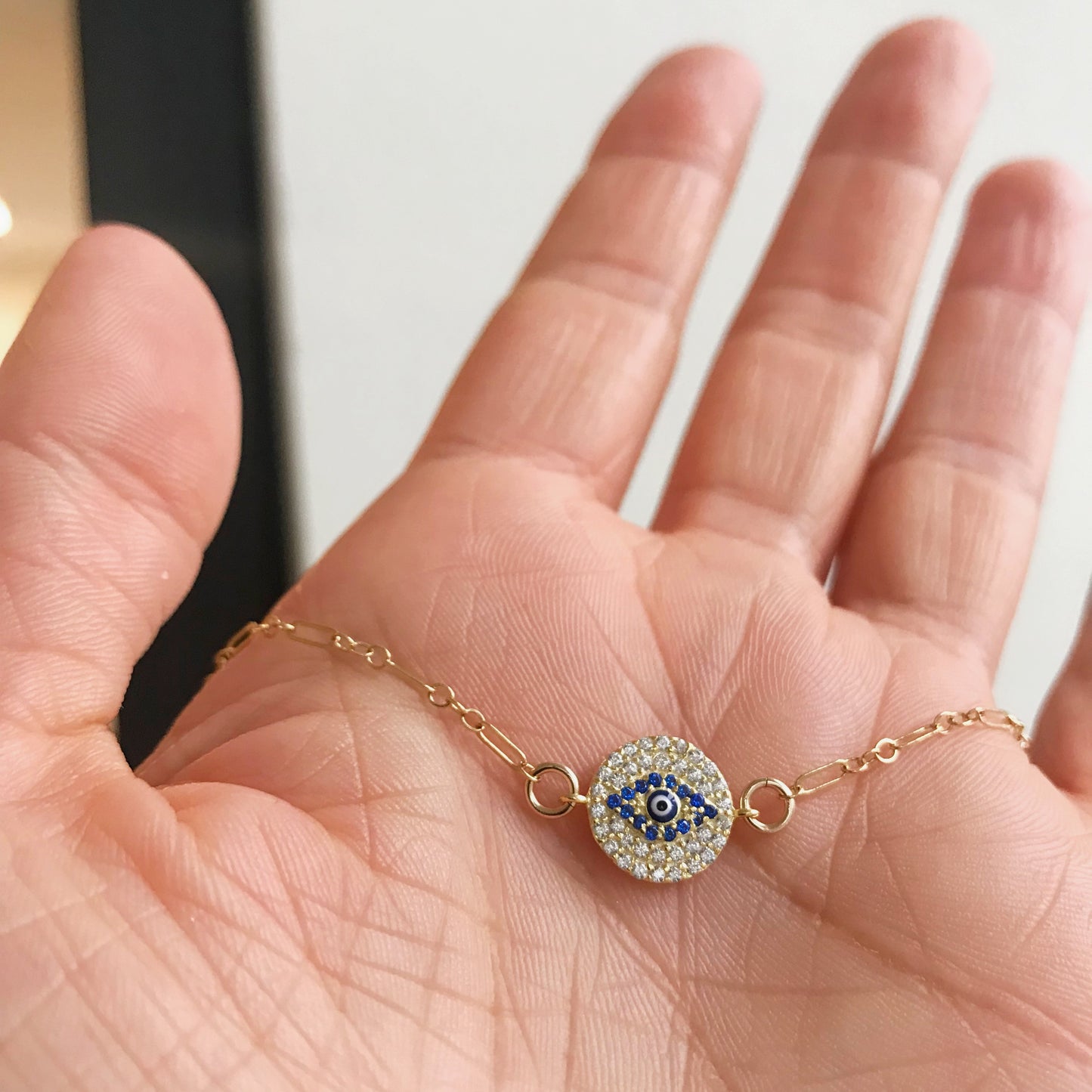 Trinity Evil Eye CZ Pendant