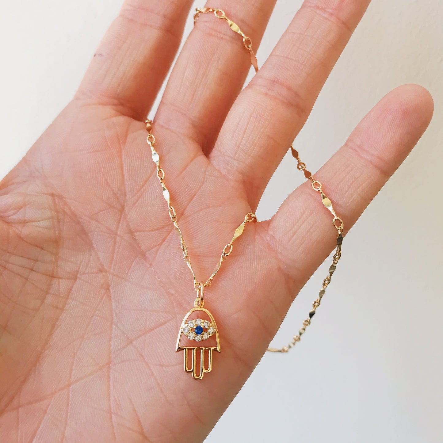 Hamsa Eye Necklace