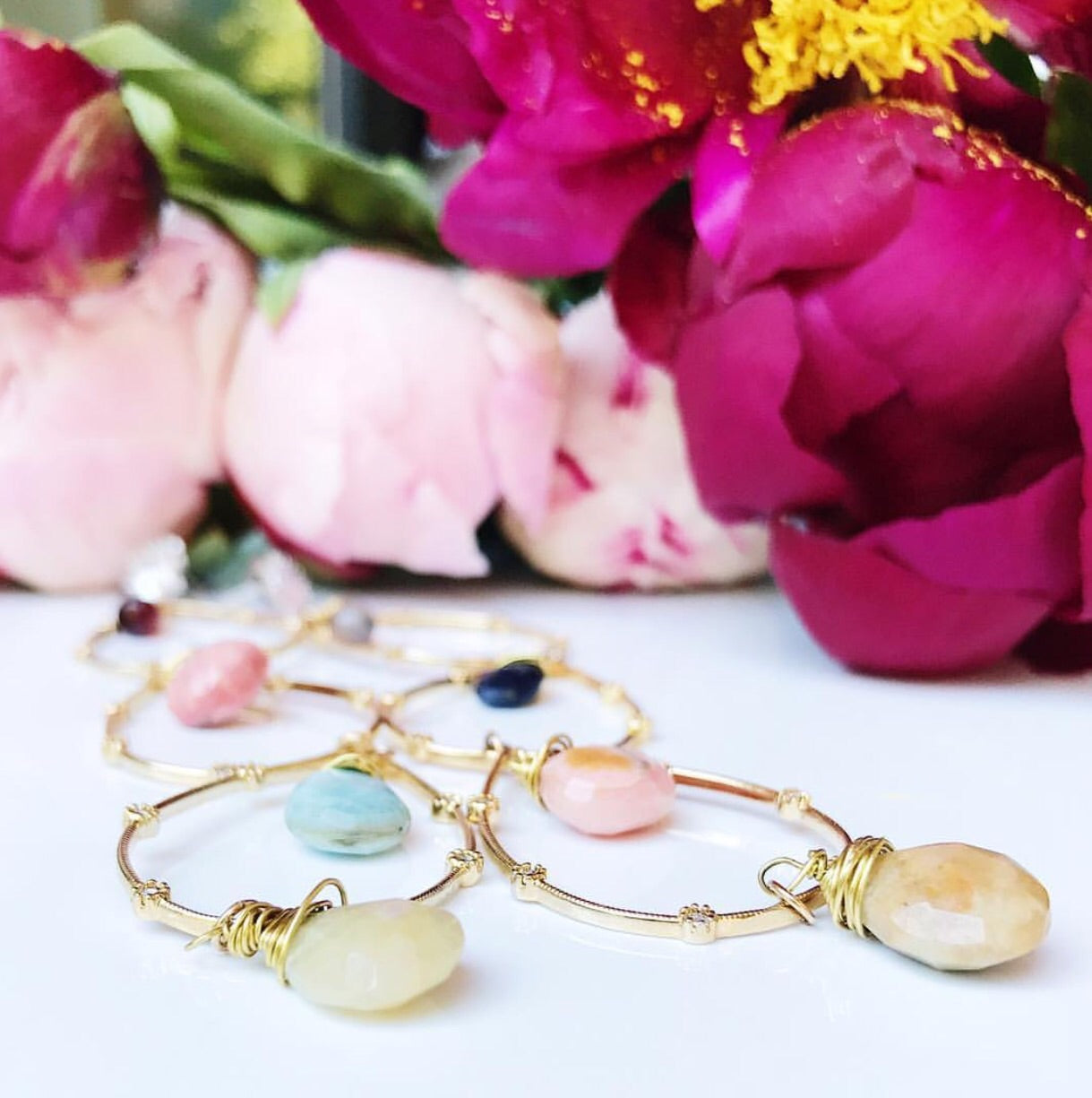 Teardrop earring - long