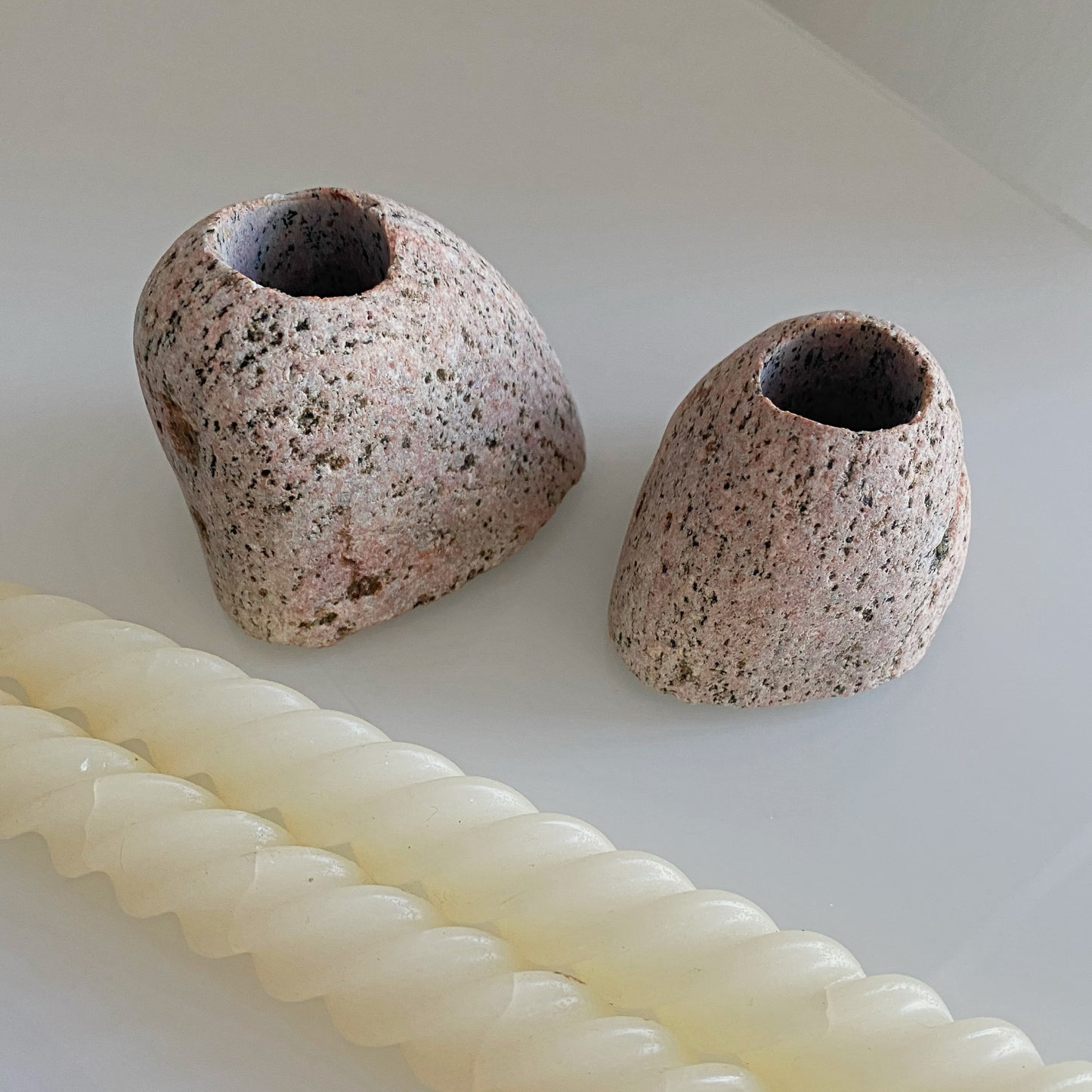 Stone Candle Holders