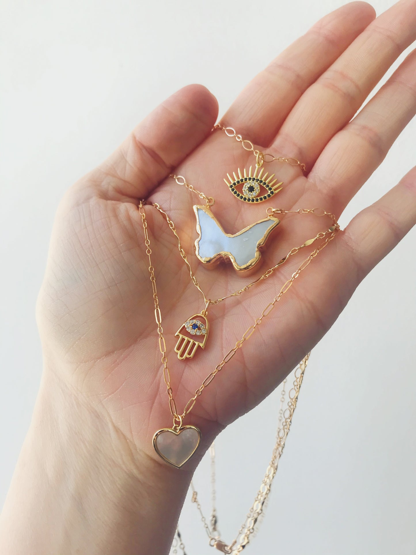 Hamsa Eye Necklace