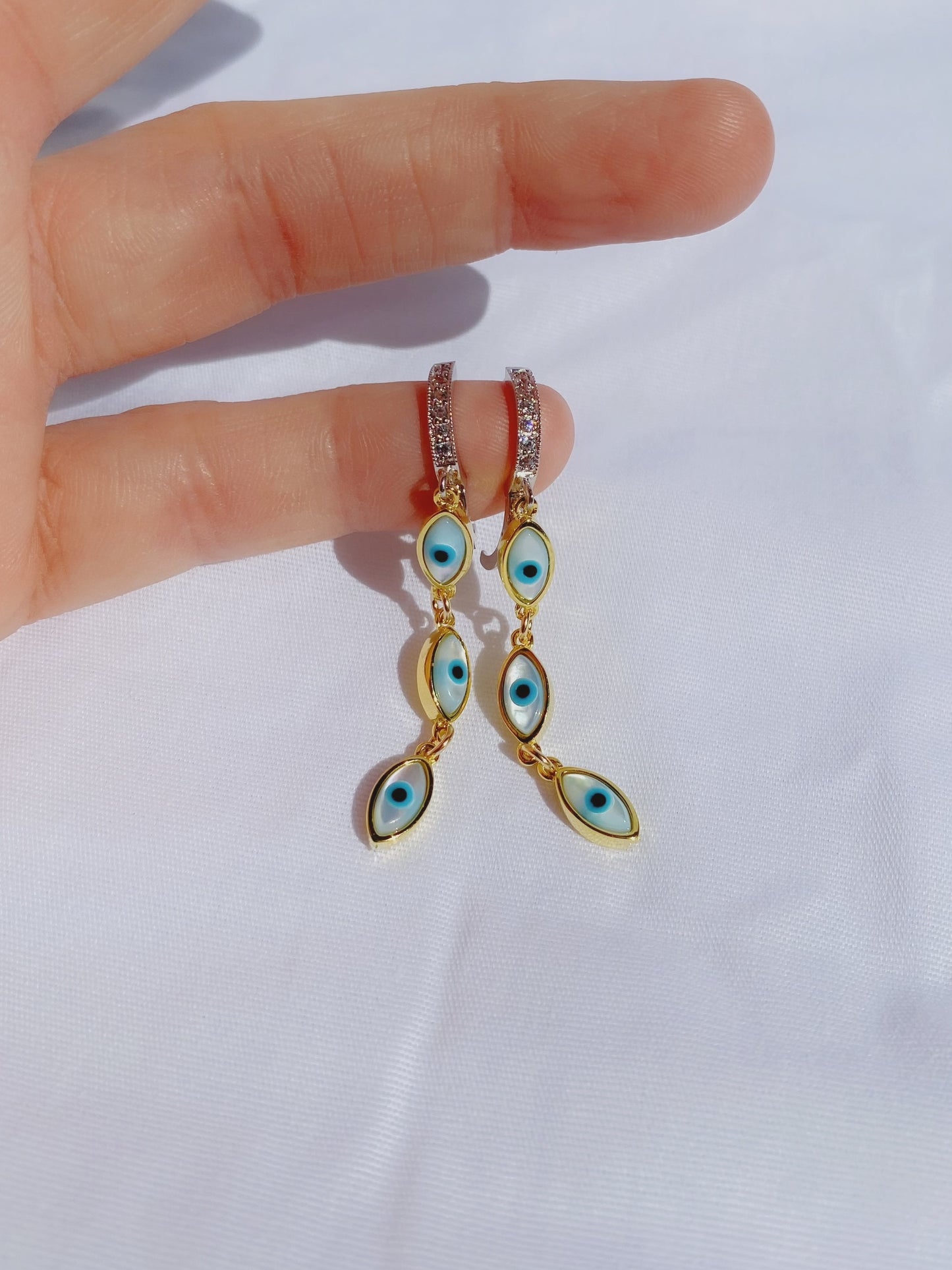 Petite Evil Eye Huggie