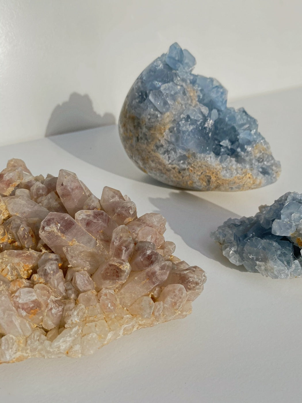 holy glam celestine crystal as home decor