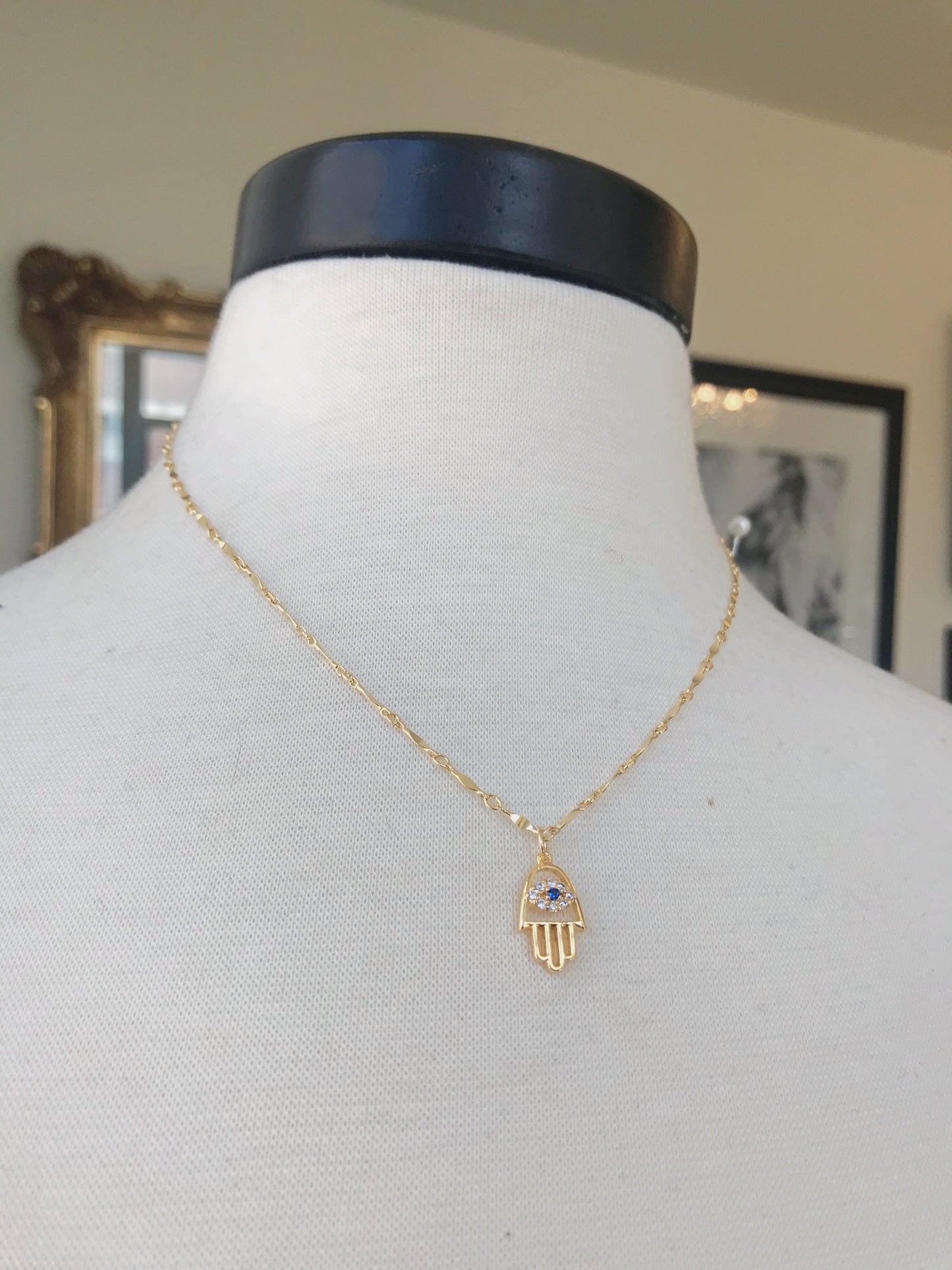 Hamsa Eye Necklace