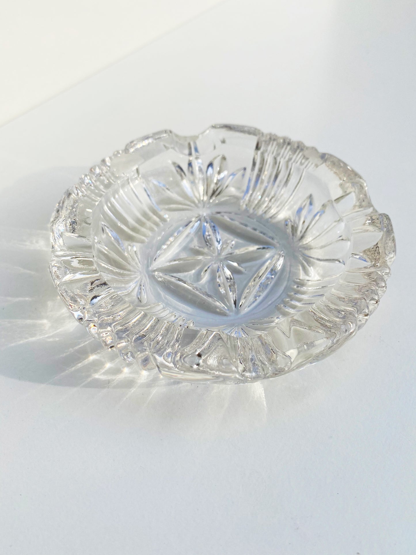 Vintage Glass Jewelry Bowl