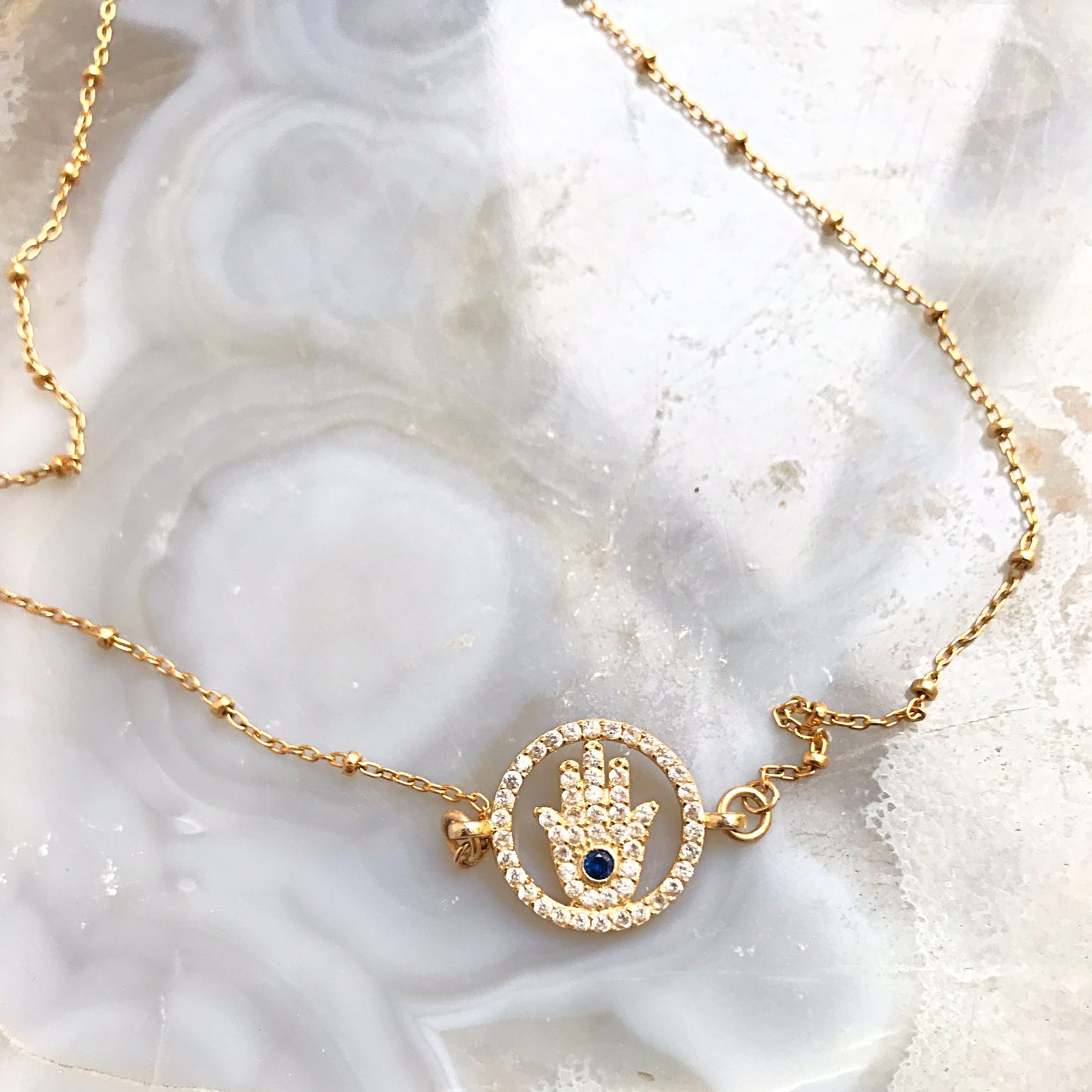 Hamsa necklace