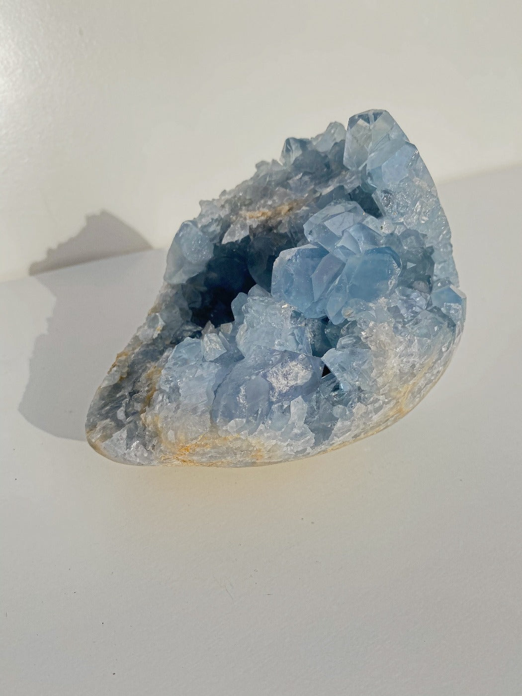 holy glam celestine crystal as home decor