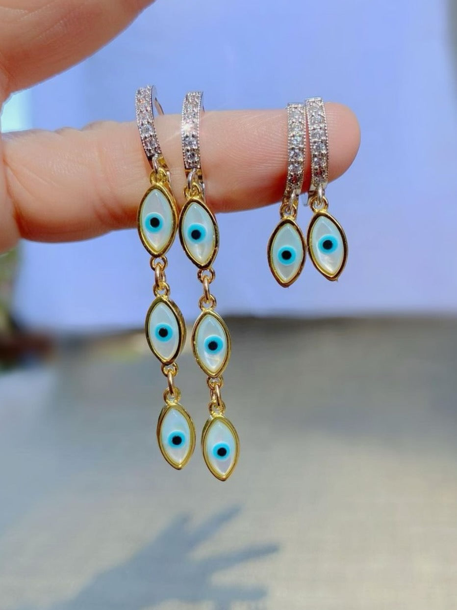 Petite Evil Eye Huggie