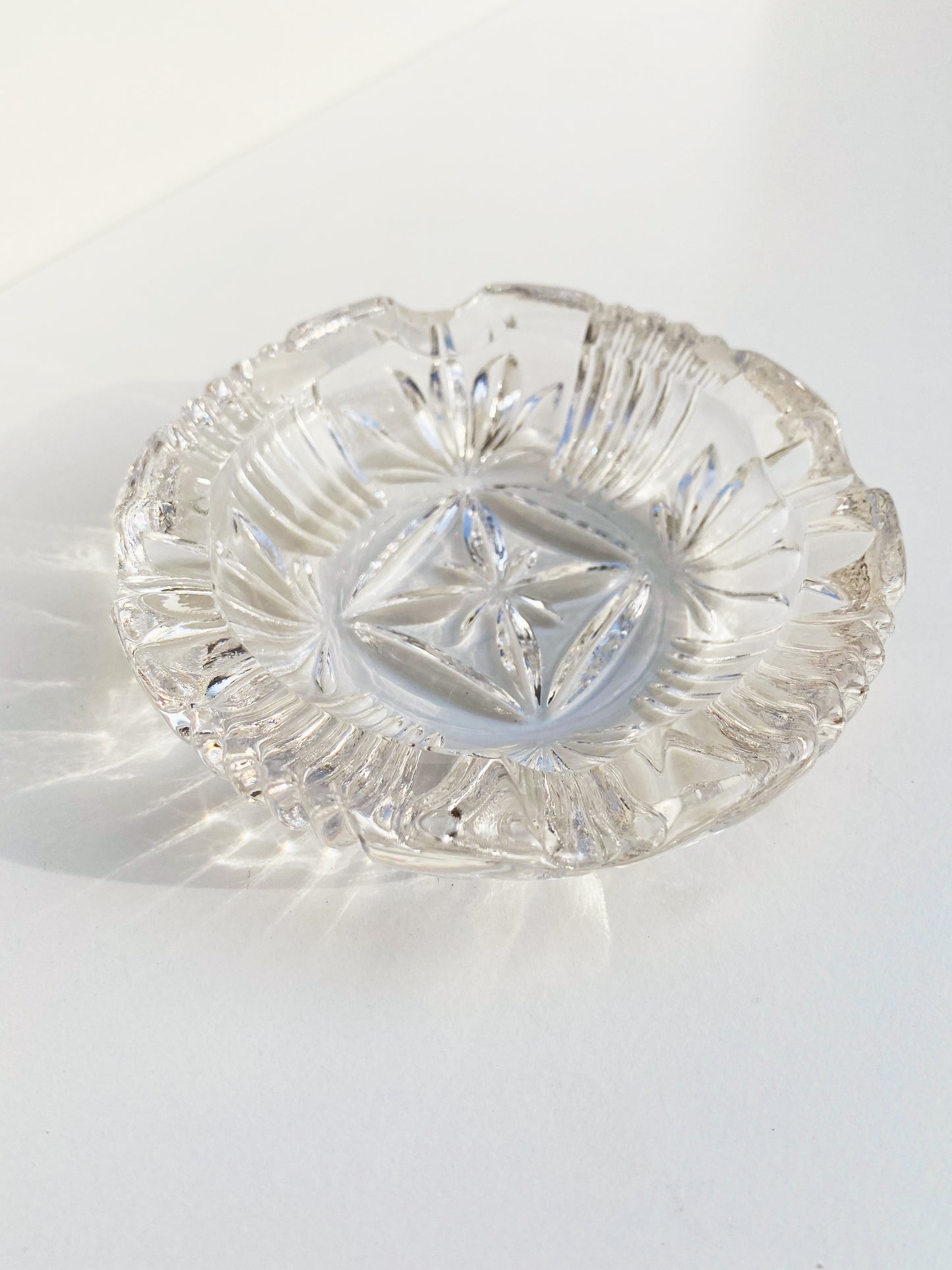Vintage Glass Jewelry Bowl