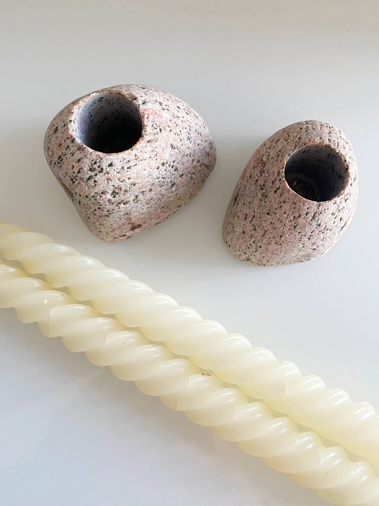 Stone Candle Holders