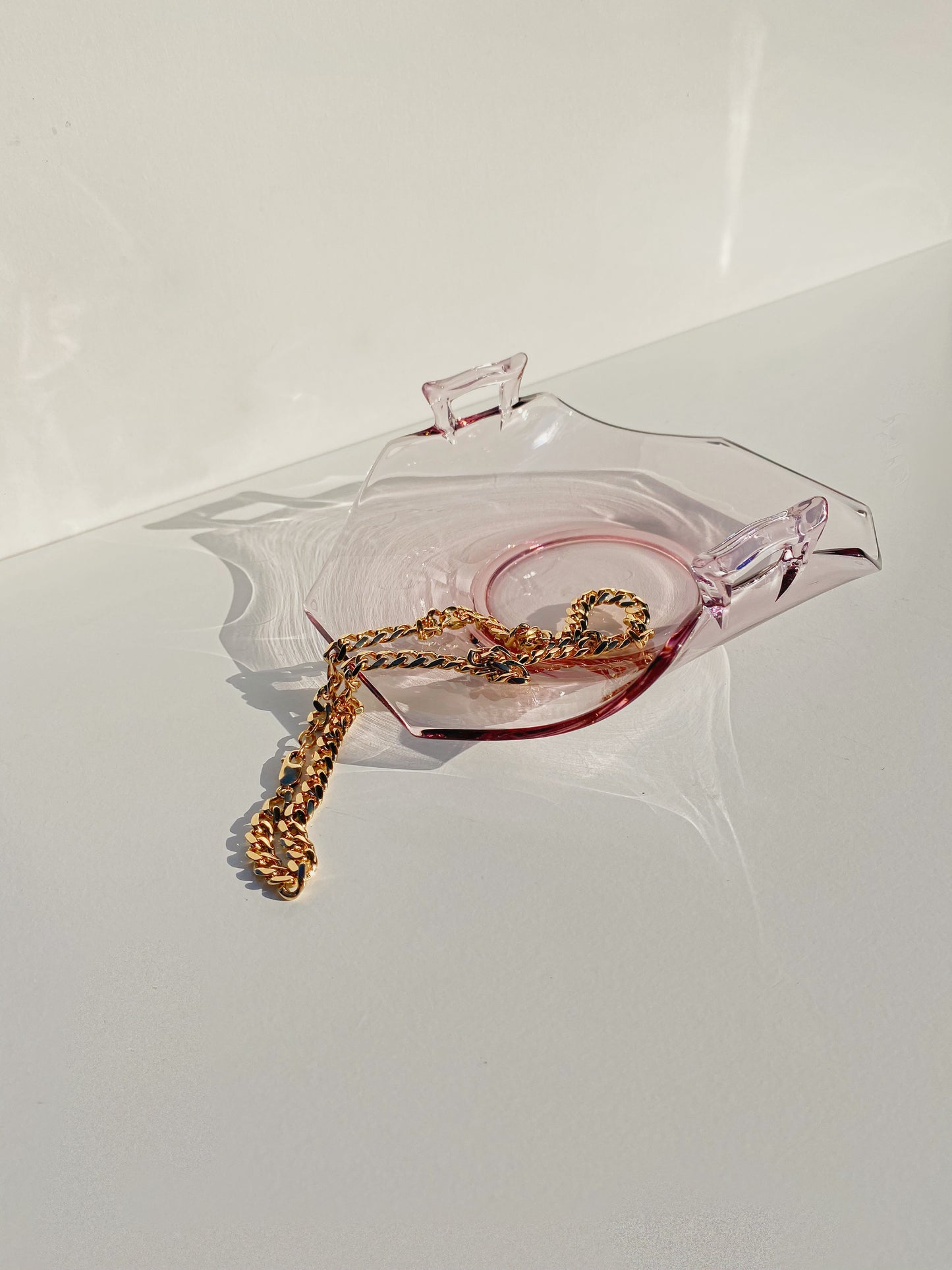 Vintage Lavender Glass Tray