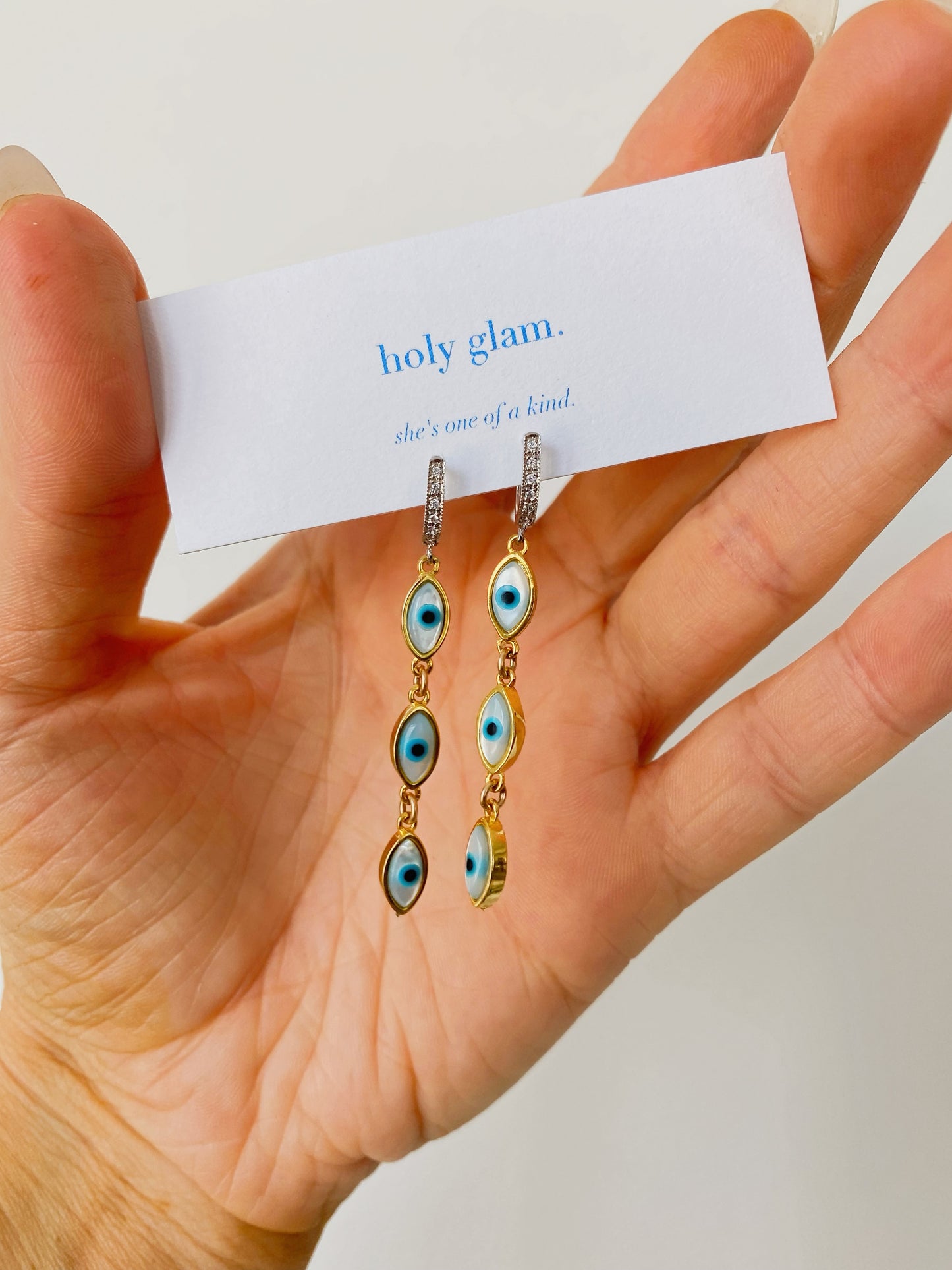 Petite Evil Eye Huggie