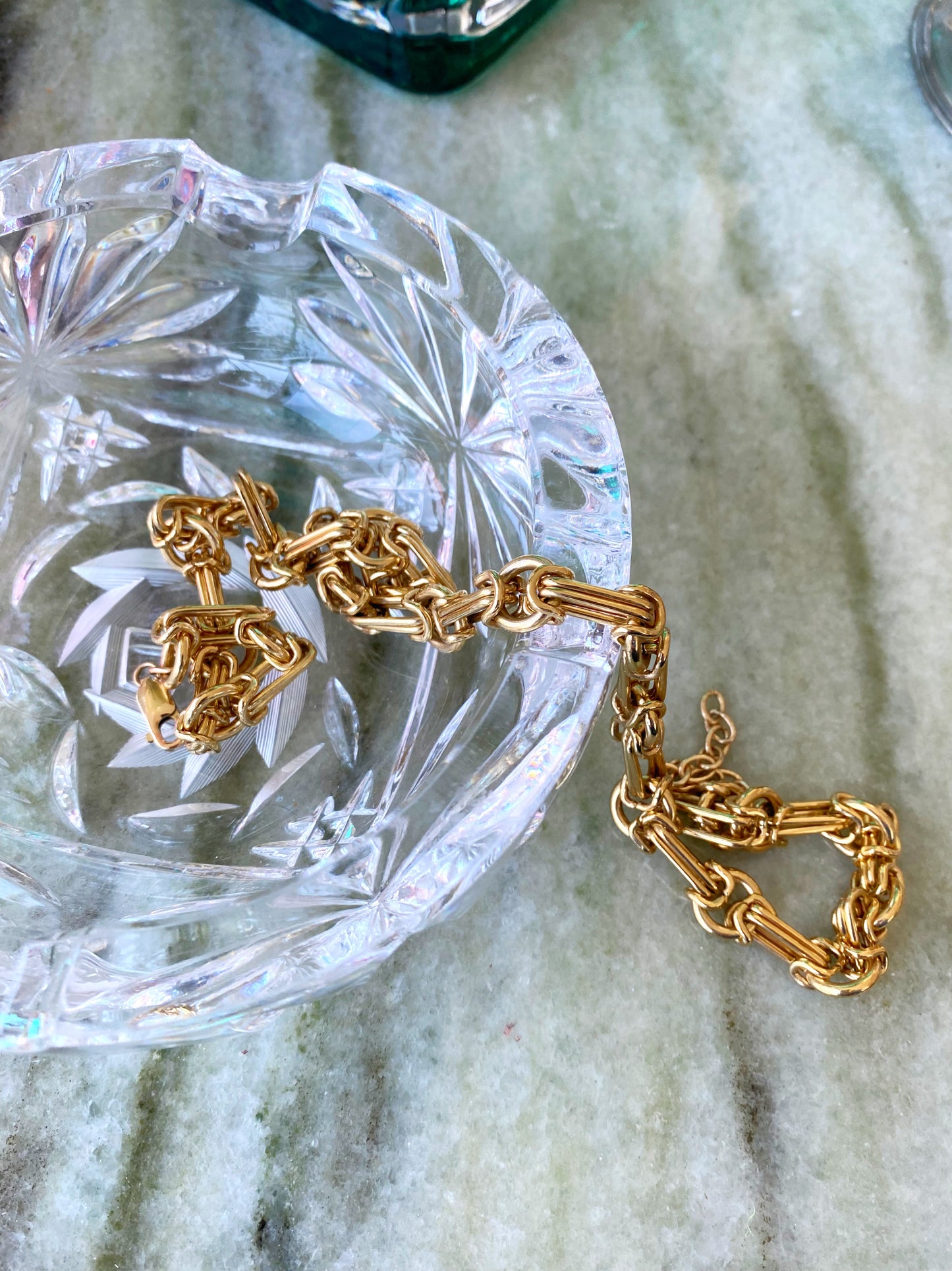 Vintage Crystal Rose Catchall
