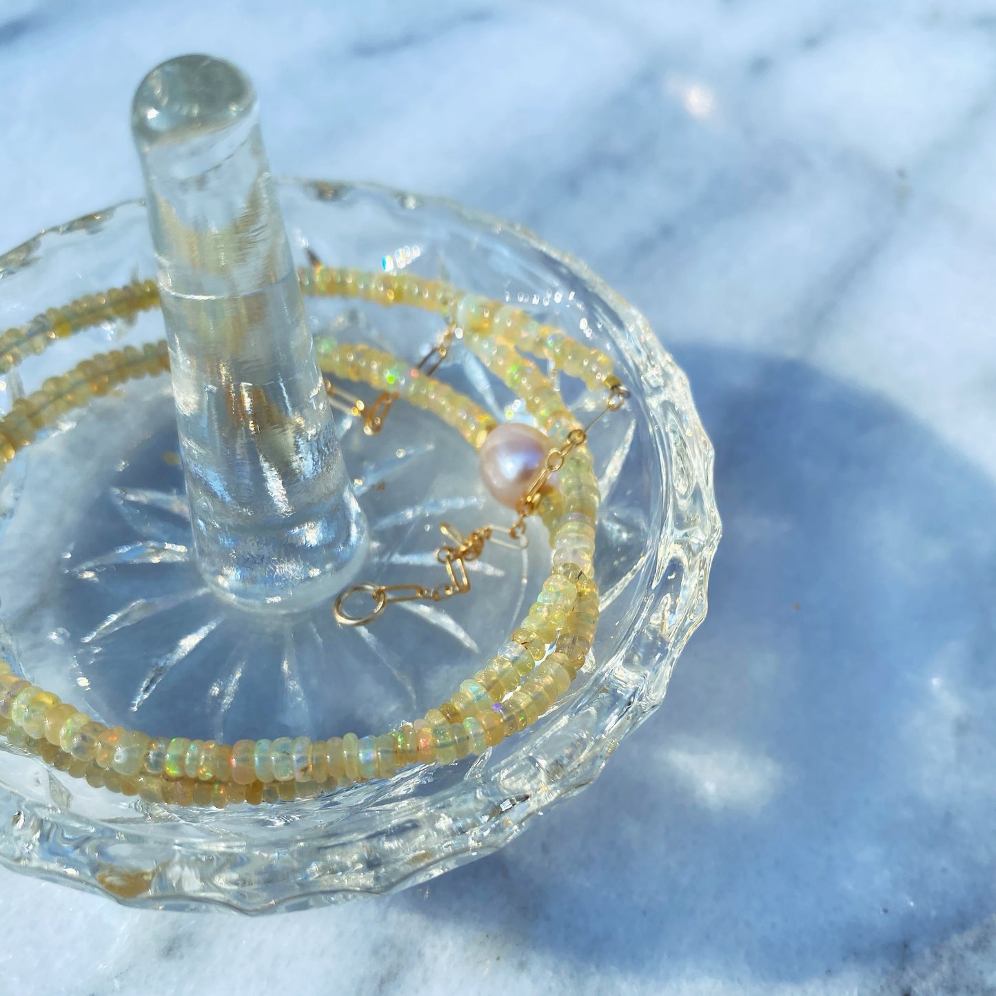 Vintage Glass Ring Holder