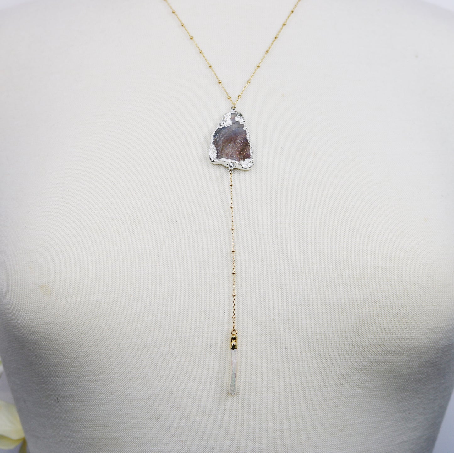 Elizabeth - Drusy + Pearl