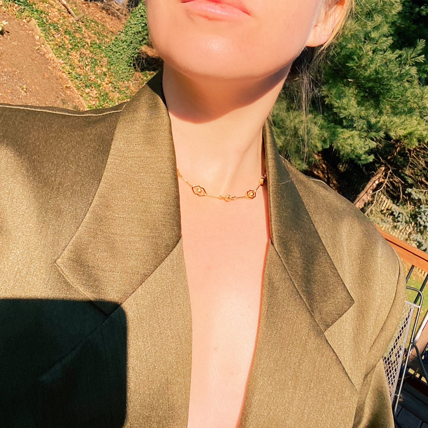 Goldie Lariat Necklace