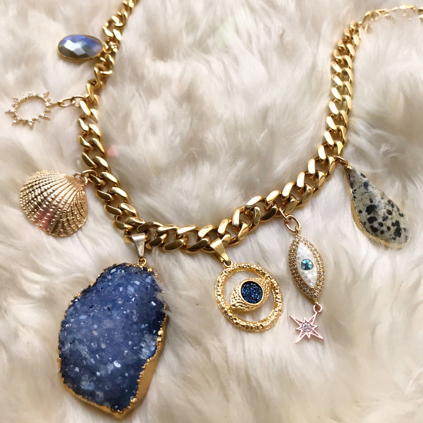 Santorini Charm Necklace
