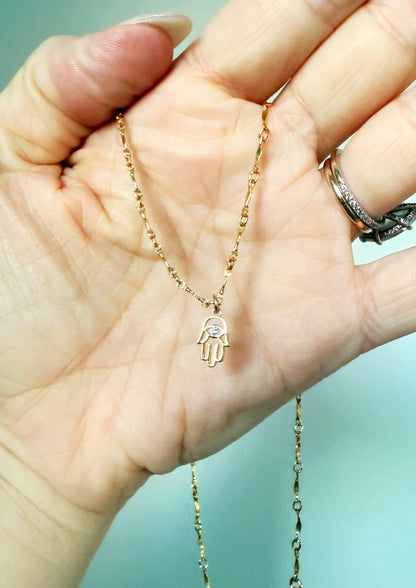 Hamsa Eye Necklace