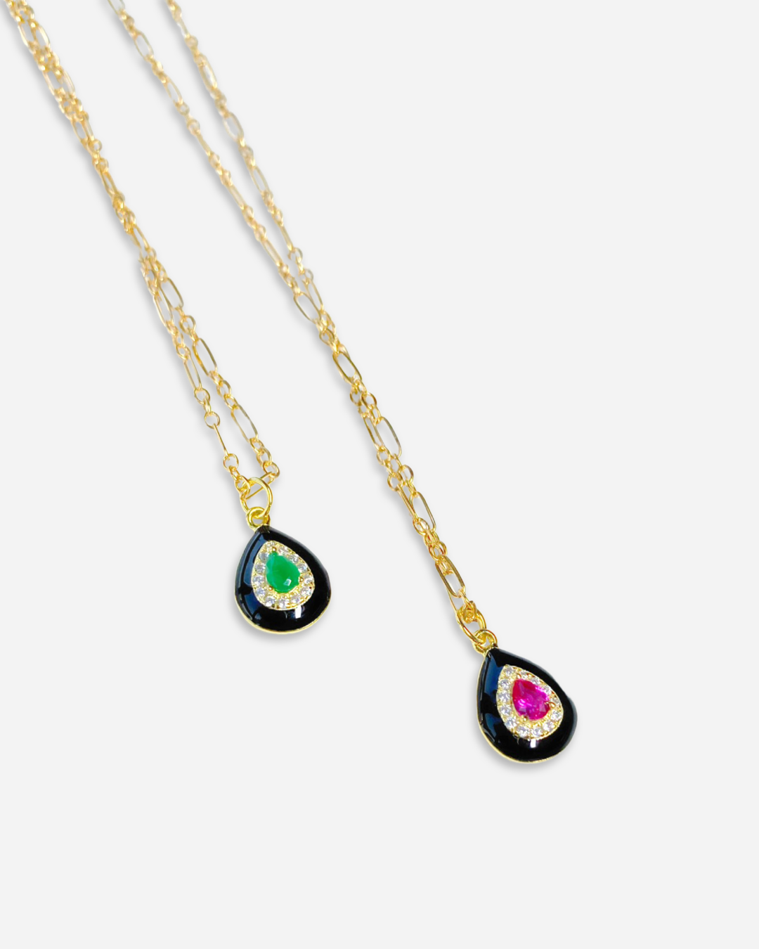 Black Enamel Necklace