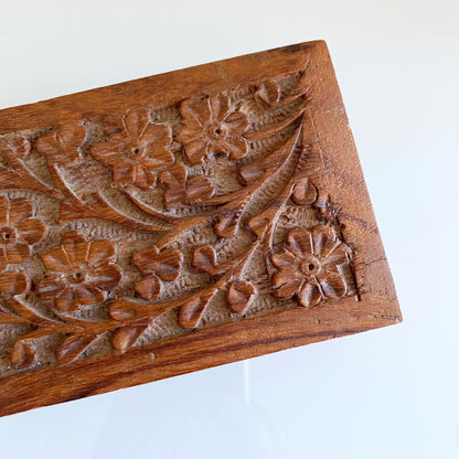 Carved Wooden Jewelry Box